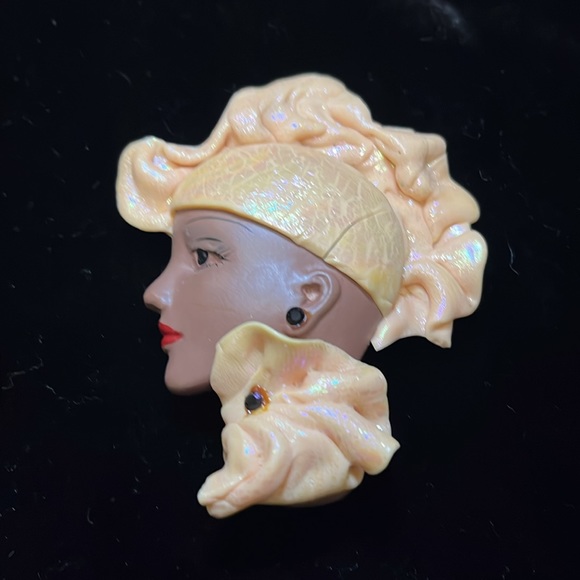 Vintage Head Brooch/Pin/Pendant - Picture 15 of 17